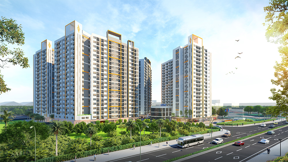 Seaholdings Chính Thức Công Bố Hình Ảnh Render Dự Án Destino Centro Tại Khu Tây Tp.HCM 1 Phoi canh du an Destino Centro
