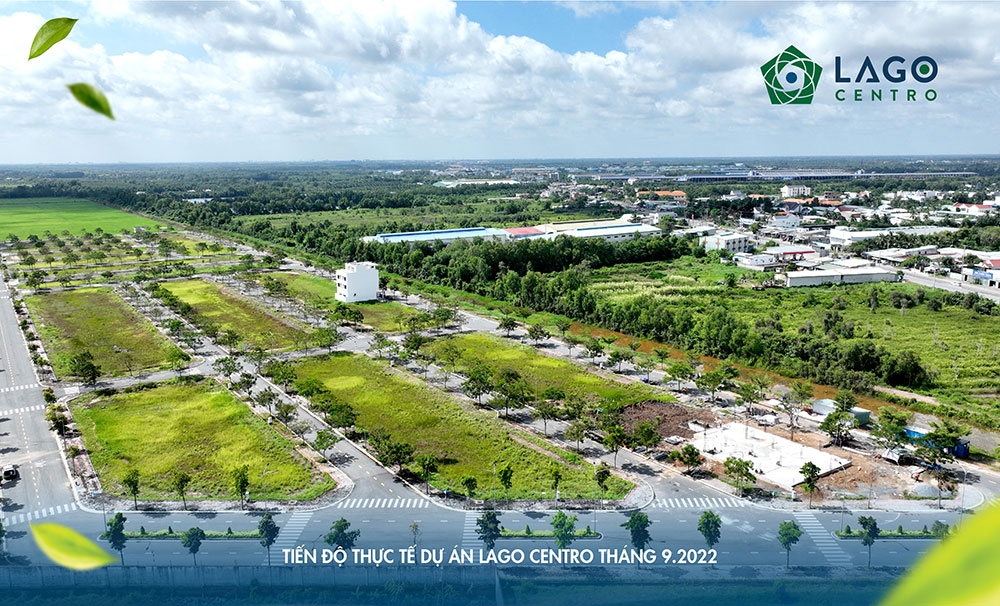 tiến độ hạ tầng trong tháng 09.2022 dự án Lago Centro