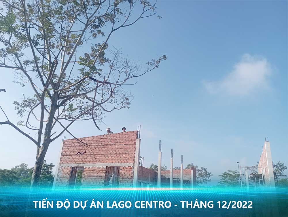 Tiến độ hạ tầng trong tháng 12.2022 dự án Lago Centro