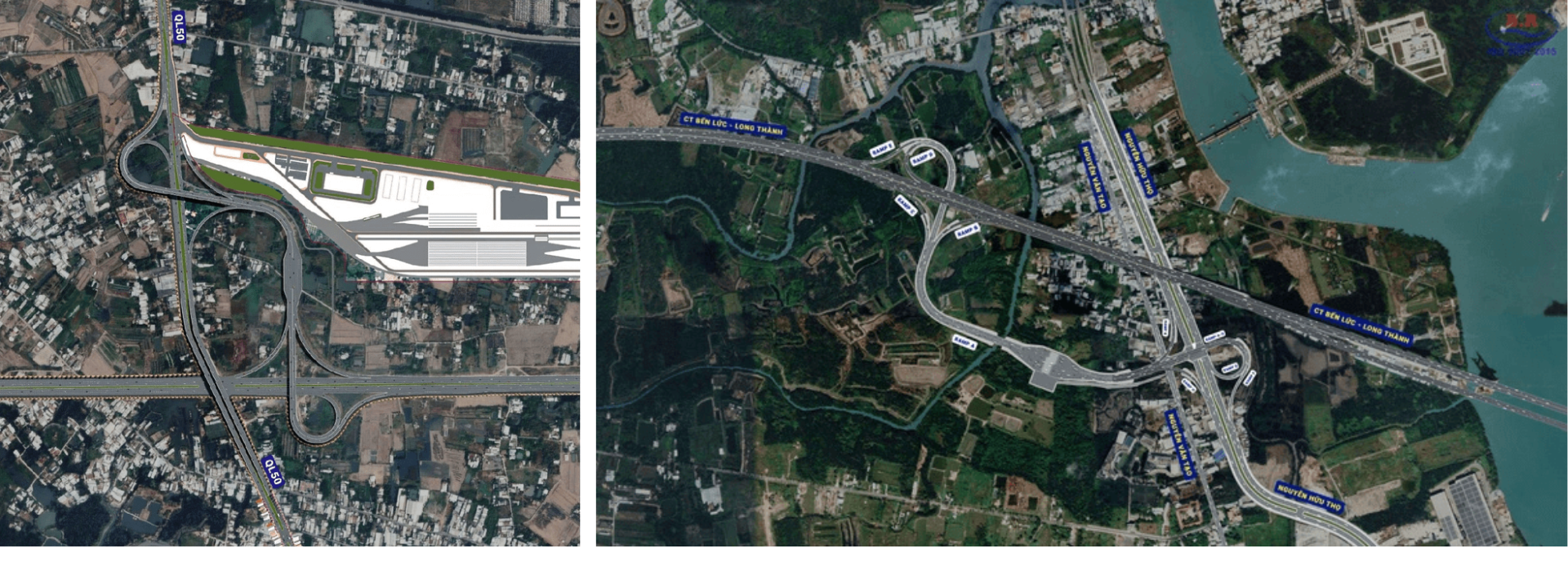 Toàn cảnh 5 nút giao cao tốc Bến Lức - Long Thành kết nối các trục chính vào TP.HCM