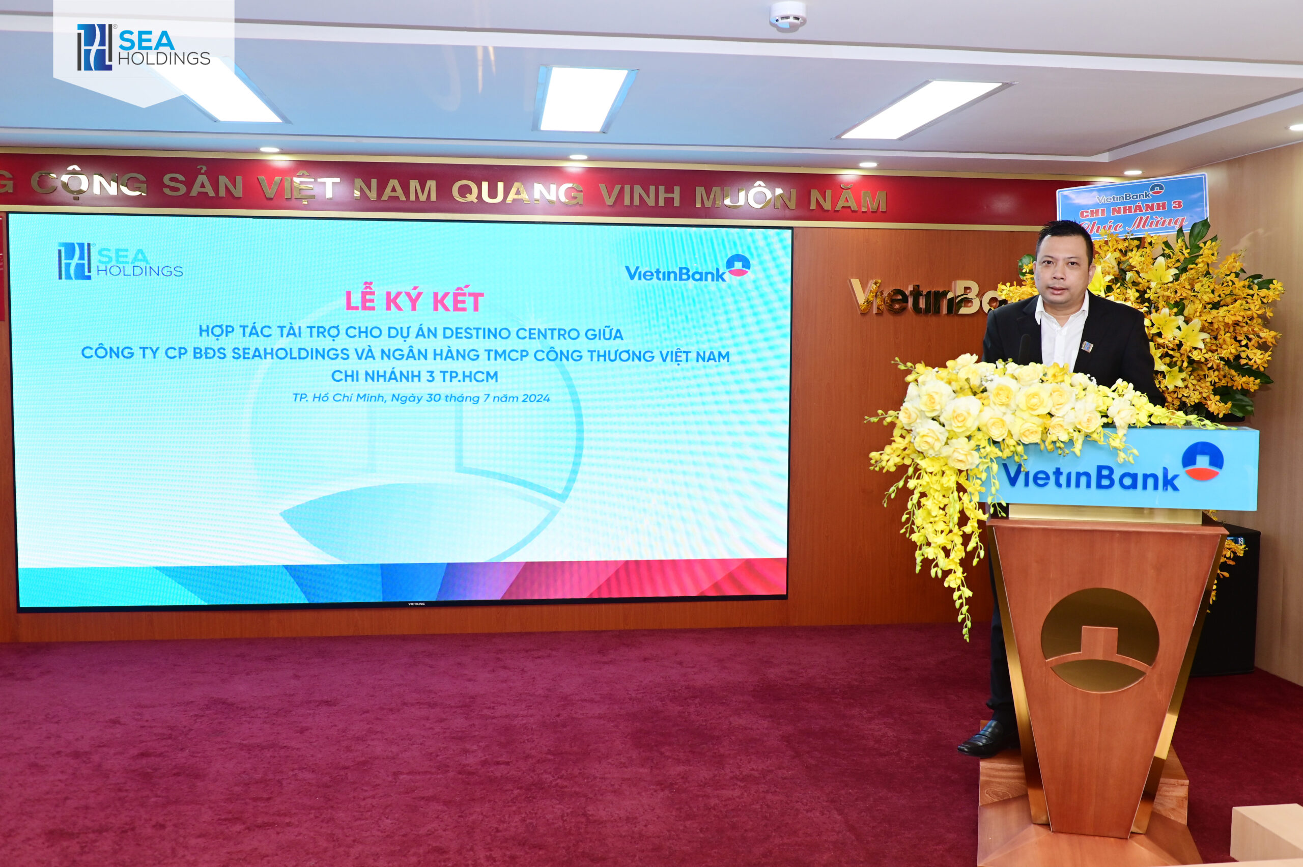 Chủ đầu Tư Seaholdings Và Ngân hàng TMCP Công Thương Việt Nam (VietinBank) CN3 - TP.HCM Ký Kết Hợp Tác Bảo Trợ Dự án Destino Centro